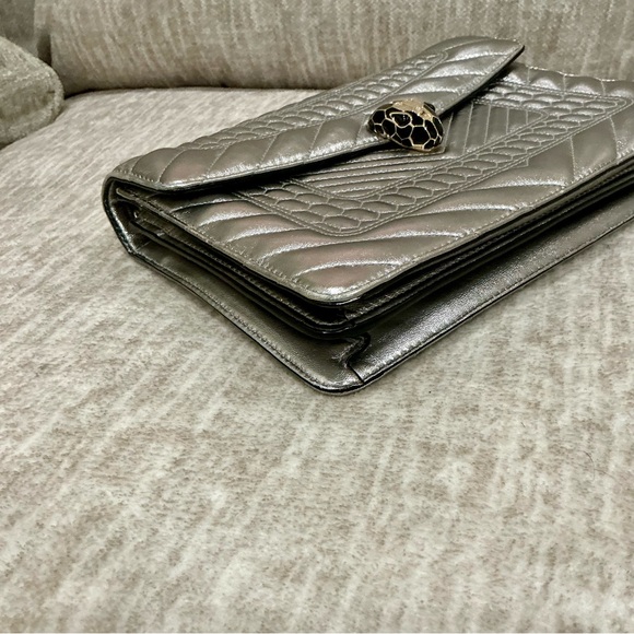 ✨💎RARE💎✨ BVLGARI SERPENTI FOREVER SHOULDER BAG w/MIRROR, COA,DUSTY, GIFT - Picture 10 of 16